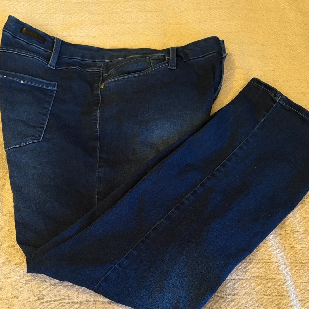 1822 Denim 20W Womens Better Butter Dark Blue Denim Jeans